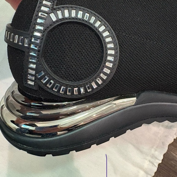 Salvatore Ferragamo Black Women's sock sneakers/shoes embellished with Swarovski - Picture 13 of 16